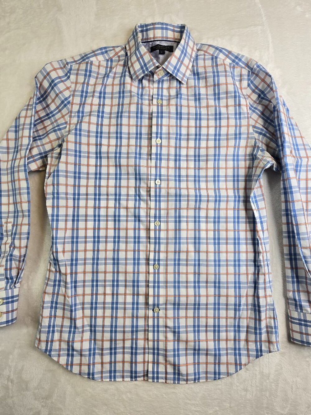 Banana Republic Mens Medium Non-Iron Slim Fit Long Sleeve Button Up Cotton Shirt